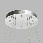 Люстра с тремя кольцами цвета хром и прозрачными хрустальными шарами по периметру Sacramento Transparent Balls Chandelier варинант исполнения - 11 | Loft Concept в Рязани