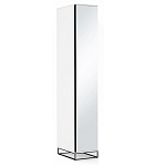 Шкаф-пенал белый с зеркальной дверцей Strict Lines варинант исполнения - 2 | Loft Concept в Рязани