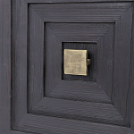 Тумба черная из дерева двухдверная Geometric Double Door Nightstand варинант исполнения - 2 | Loft Concept в Рязани