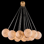 Люстра подвесная круглая с сферическими плафонами из натурального камня Glowing Spheres варинант исполнения - 13 | Loft Concept в Рязани