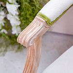 Стул с подлокотниками золотистый из бука с изображением птиц и цветов Blooming Birds 2 варинант исполнения - 2 | Loft Concept в Рязани