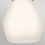 Подвесной светильник каплевидной формы с комбинированным плафоном из стали и белого матового стекла Kichler варинант исполнения - 13 | Loft Concept в Рязани