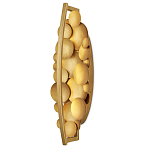 Бра светодиодное из многослойных золотых дисков Metal Disc Chandelier варинант исполнения - 4 | Loft Concept в Рязани