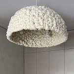 Вязаный подвесной светильник из шерсти Dome Wool Lamp  варинант исполнения - 3 | Loft Concept в Рязани