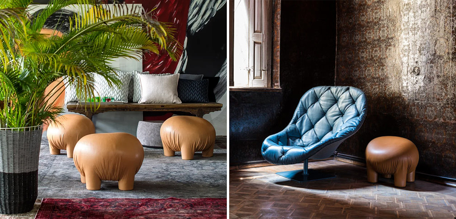 Пуф Натуральная кожа Anomaly дизайн Moroso Leather Пуф Натуральная кожа Anomaly дизайн Moroso Leather - Loft-Concept в Рязани