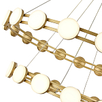 Люстра двухъярусная с круглыми светодиодными источниками света Maxine Light варинант исполнения - 8 | Loft Concept в Рязани