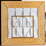 Зеркало квадратное в фактурной раме Pattern варинант исполнения - 1 | Loft Concept в Рязани