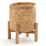 Кашпо на ножках из бамбука Bamboo Decor варинант исполнения - 1 | Loft Concept в Рязани