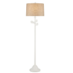 Торшер с белым каркасом и тканевыми абажуром Natural Stems варинант исполнения - 2 | Loft Concept в Рязани