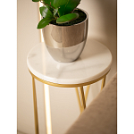 Столик дизайнерский Beige marble варинант исполнения - 5 | Loft Concept в Рязани