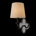 Бра с белым текстильным абажуром и фигурным основанием с зеркальной вставкой Vitorino варинант исполнения - 9 | Loft Concept в Рязани