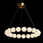 Люстра круглая с матовыми белыми шарами PEARLS Suspension варинант исполнения - 3 | Loft Concept в Рязани