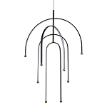 Люстра подвесная с дугообразными изогнутыми элементами Luke Lampco Tracer Lamp варинант исполнения - 1 | Loft Concept в Рязани