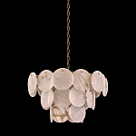 Люстра трехъярусная с подвесками из округлых элементов Cryptocrystalline Stone варинант исполнения - 2 | Loft Concept в Рязани