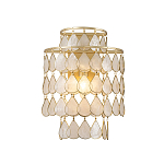 Бра с декором из натуральной морской ракушки Iridescent Light варинант исполнения - 1 | Loft Concept в Рязани