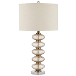 Настольная лампа с фактурным стеклянным корпусом Glamorous Pommel варинант исполнения - 3 | Loft Concept в Рязани