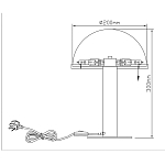 Настольная лампа c абажуром в форме купола из натурального камня  Heavenly Harmony варинант исполнения - 7 | Loft Concept в Рязани