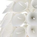 Люстра белая каплевидной формы из цветков лилии White Natural Lines варинант исполнения - 2 | Loft Concept в Рязани