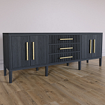 Большая VT-тумба Primo шпон Черный дуб варинант исполнения - 3 | Loft Concept в Рязани