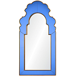 Настенное зеркало в синей зеркальной раме Filibert Mirror варинант исполнения - 1 | Loft Concept в Рязани