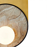 Бра с каменным диском в металлической раме Sandstone Painting варинант исполнения - 3 | Loft Concept в Рязани