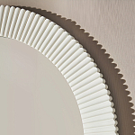 Зеркало в круглой фактурной раме Mirror Modern Texture белое варинант исполнения - 4 | Loft Concept в Рязани