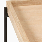 Консоль деревянной столешницей и полкой Wooden Table Top and Shelf варинант исполнения - 2 | Loft Concept в Рязани