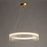 Люстра круглая с прозрачными стеклянными трубками 51 см Nembus варинант исполнения - 3 | Loft Concept в Рязани