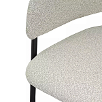 Стул мягкий с подлокотниками Chair Gray Upholstery Boucle варинант исполнения - 6 | Loft Concept в Рязани