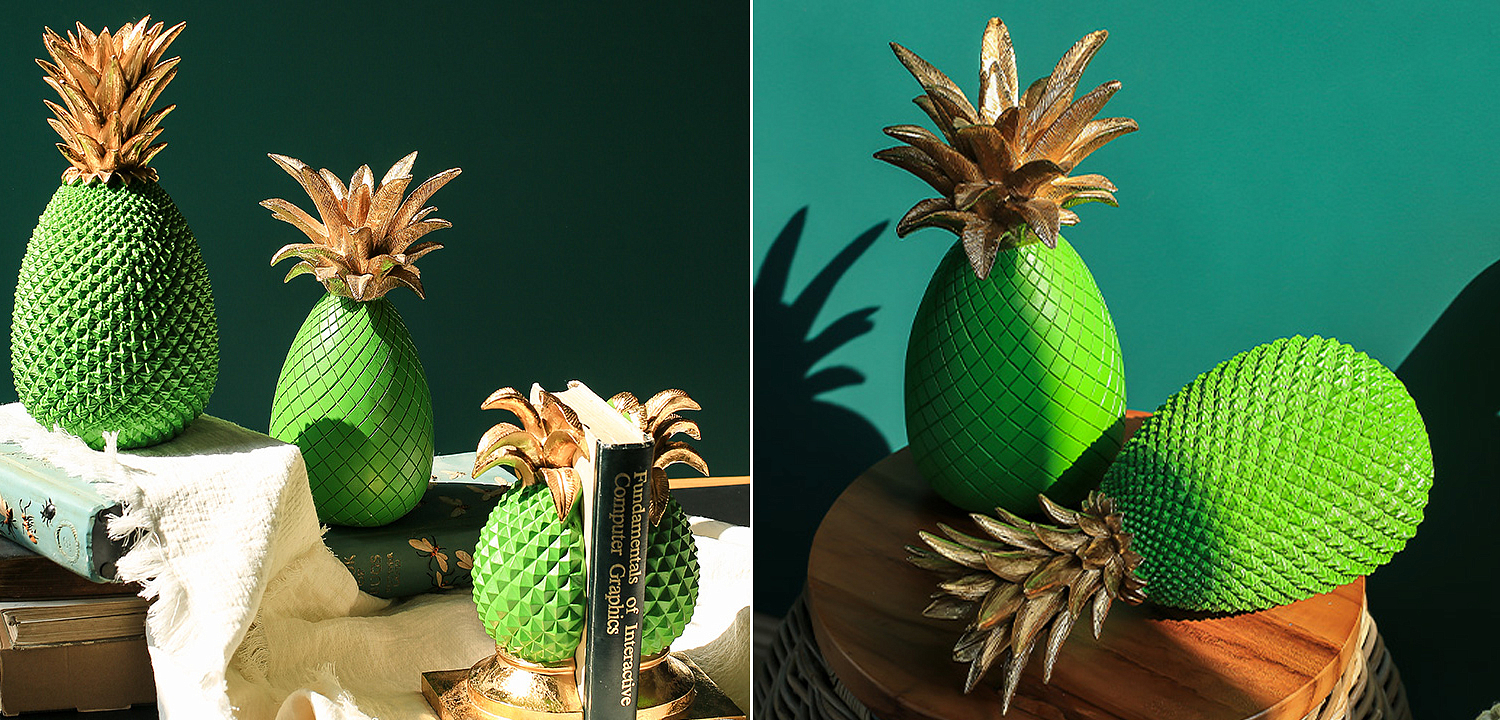 Статуэтка Gold and Green Pineapple II Статуэтка Gold and Green Pineapple II - Loft-Concept в Рязани