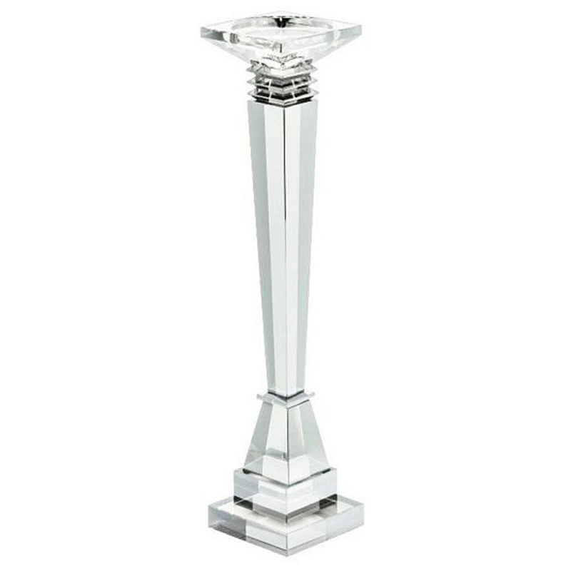 Подсвечник Candleholder Lord Прозрачный Янтарный Серый Подсвечник Candleholder Lord Прозрачный Янтарный Серый в Рязани | Loft Concept