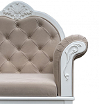 Рекомье со спинкой в стиле прованс Montmartre Provence Ottoman варинант исполнения - 6 | Loft Concept в Рязани