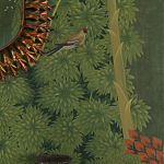 Обои ручная роспись Malwa Original colourway on Olive tobacco варинант исполнения - 3 | Loft Concept в Рязани