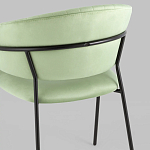 Стул в велюре фисташкового цвета Horizon варинант исполнения - 7 | Loft Concept в Рязани