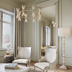 Торшер с фактурным каркасом и прямоугольным тканевым абажуром Shiye and Simplicity варинант исполнения - 3 | Loft Concept в Рязани