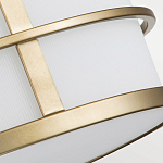 Потолочный светильник с белым матовым абажуром в металлическом каркасе Feiss варинант исполнения - 5 | Loft Concept в Рязани