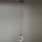 Подвесной светильник с хрустальным плафоном хром Esme Crystal Chrome Hanging Lamp варинант исполнения - 4 | Loft Concept в Рязани