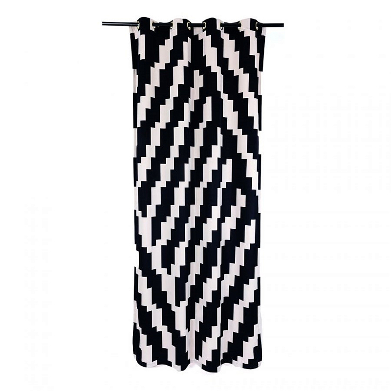 Штора Seletti Zig-Zag Черно-белый Штора Seletti Zig-Zag Черно-белый в Рязани | Loft Concept