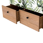 Шкаф с принтом Floral notes варинант исполнения - 3 | Loft Concept в Рязани