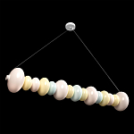 Подвесной светильник светодиодный горизонтальный в виде ожерелья из пастельных сфер Pastel Lunaria Horizon  варинант исполнения - 3 | Loft Concept в Рязани