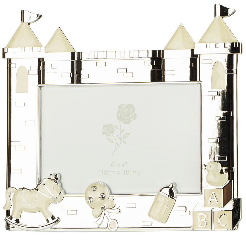 Фоторамка детская Childhood Corner Lock Серебряный Фоторамка детская Childhood Corner Lock Серебряный в Рязани | Loft Concept