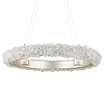Люстра светодиодная фактурная в форме кольца Amber Crystal варинант исполнения - 3 | Loft Concept в Рязани