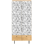 Шкаф с принтом Floral notes варинант исполнения - 2 | Loft Concept в Рязани