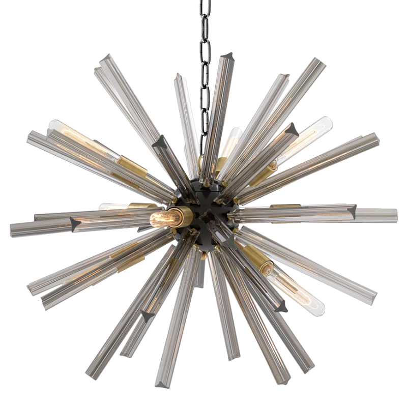 Люстра Chandelier Equalizer S Smoke Дымчатый (Smoke) Латунь Черный Люстра Chandelier Equalizer S Smoke Дымчатый (Smoke) Латунь Черный в Рязани | Loft Concept