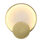 Бра в форме диска из бежевого алебастра Cryptocrystalline Stone варинант исполнения - 1 | Loft Concept в Рязани