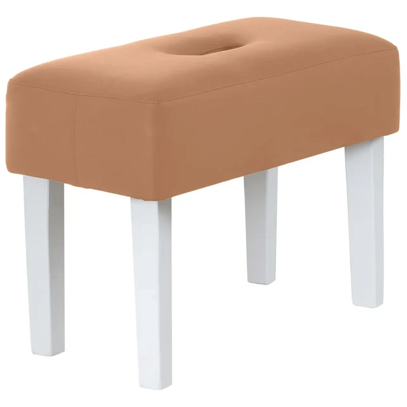 Мягкий пуф на белых ножках Winton Pouf Мульти Мягкий пуф на белых ножках Winton Pouf Мульти в Рязани | Loft Concept