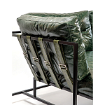 Диван Лофт Натуральная Винтажная кожа Зеленый Two Seat Encounter Leather Sofa варинант исполнения - 5 | Loft Concept в Рязани