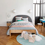 Бра из металла и дерева Ruell White Metal Wooden Wall Lamp варинант исполнения - 3 | Loft Concept в Рязани