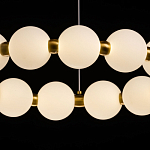 Люстра круглая с матовыми белыми шарами PEARLS Suspension варинант исполнения - 5 | Loft Concept в Рязани
