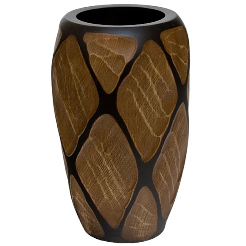 Ваза Vase of Thailand 1 Коричневый Черный в Рязани | Loft Concept 